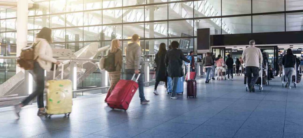 People in airport