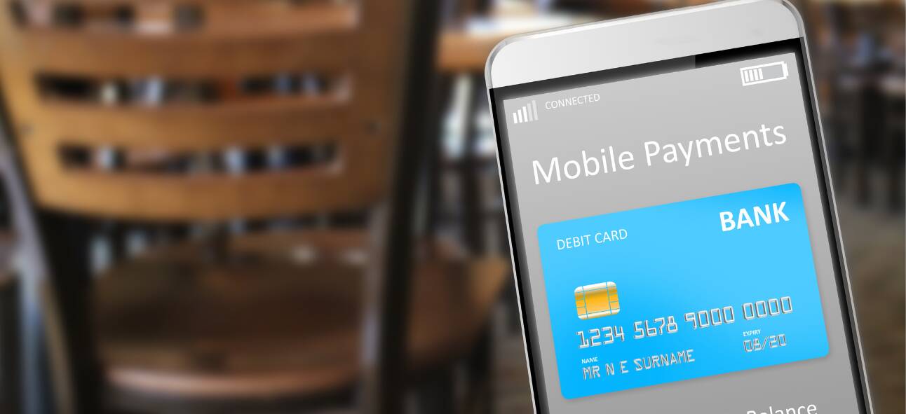 A mobile screen showing mobile payment