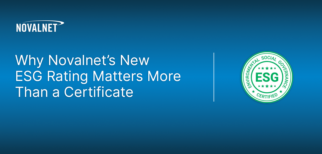 Novalnet got ESG Rating B